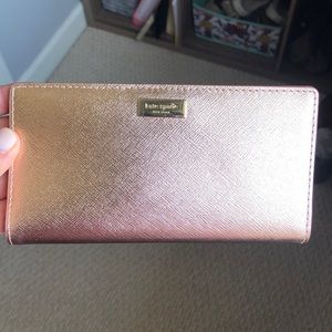 Rose gold Kate spade wallet